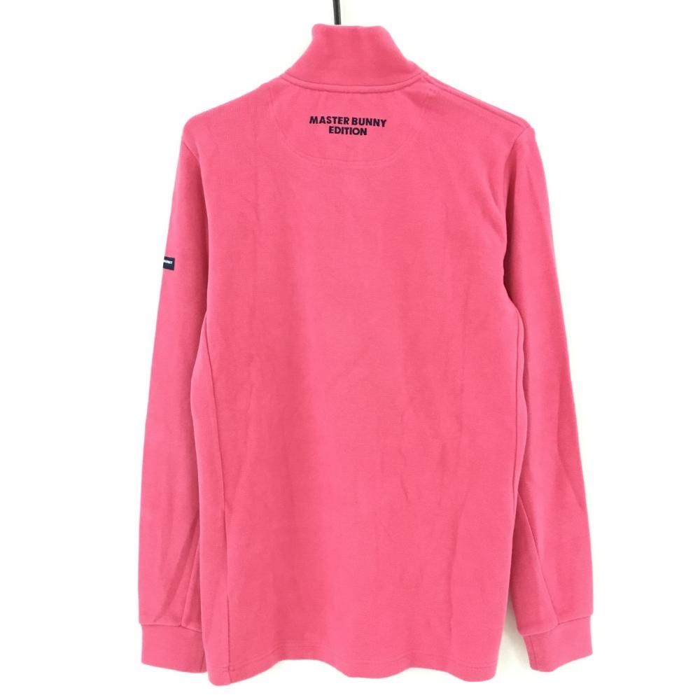 マスターバニー ハイネックトレーナー ピンク ハーフジップ 微起毛 メンズ 5 L ゴルフウェア MASTER BUNNY EDITION