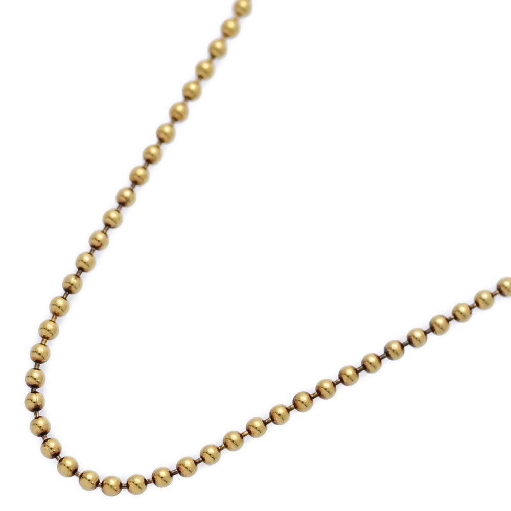TIFFANY&Co. ティファニー ボールチェーン ネックレス・ペンダント|K18YG|750-2.7g|イエローゴールド|プレゼント|記念日 S メンズ レディース 593111