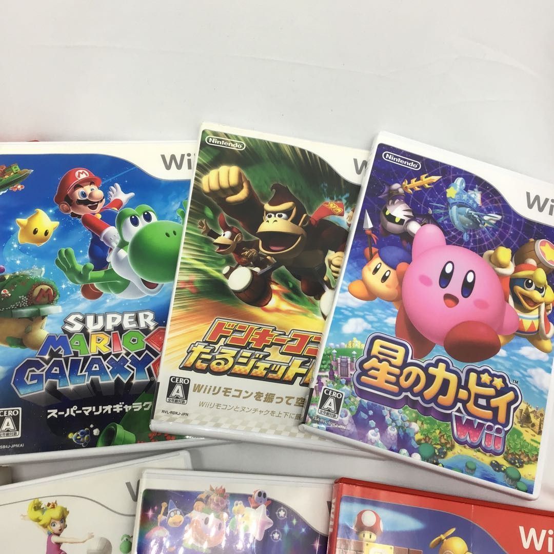 ジャンク品★Wii★ ジャンク品！ Wii 11枚 スーパーファミコン 1本 ゲームセット カーヴィ