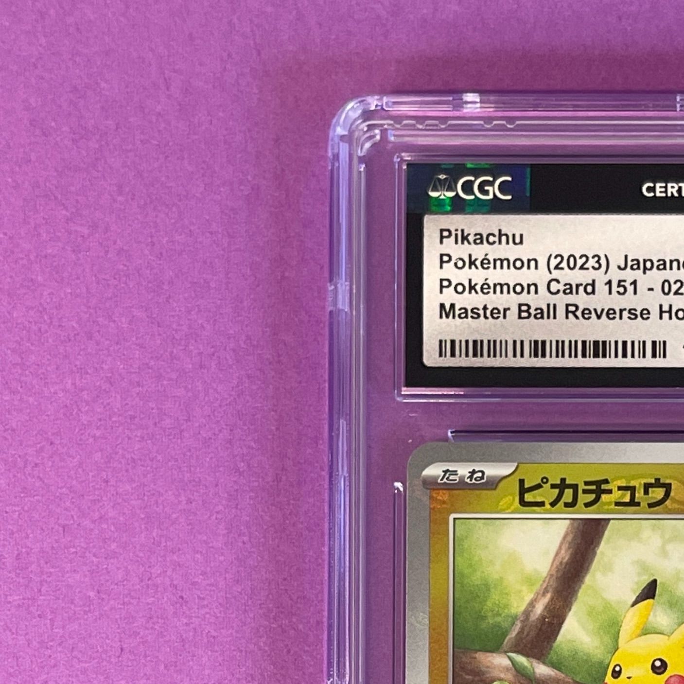 CGC9】 ピカチュウ (マスターボールミラー) sv2a 025/165 C ポケモン 