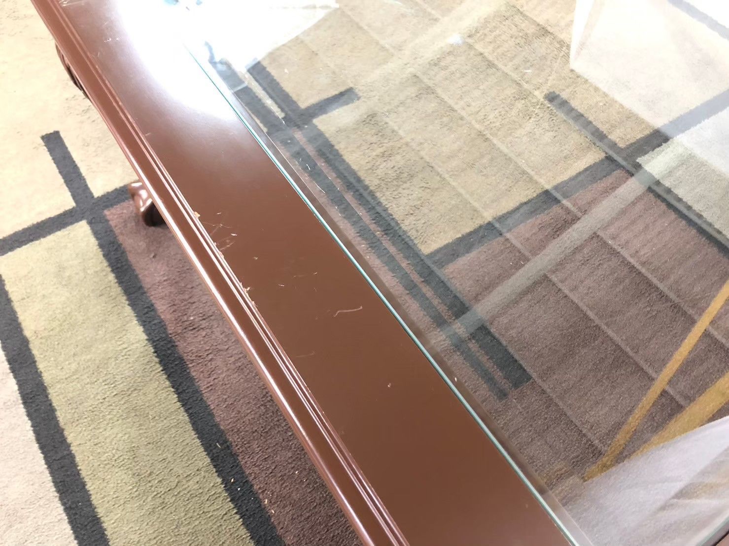 アメリカ家具 センターテーブル コーヒーテーブル ガラステーブル クロウアンドボール脚 アンティークヴィンテージ D BC20KM24 MARWIL-DEMENAGEMENTS_CH