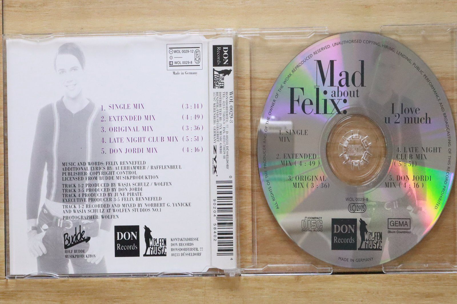 中古CD☆/Mad About Felix□ I Love U 2 Much 【WOL00298