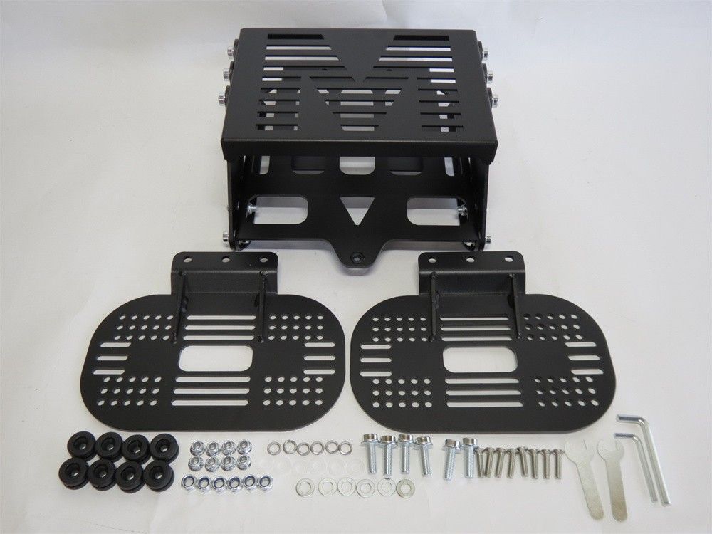 クロスカブ CC 110 50 2018-2025 スライド 前後調整可 サイド キャリア ＆サイド BOX -リアBOX 5点セット 黒銀