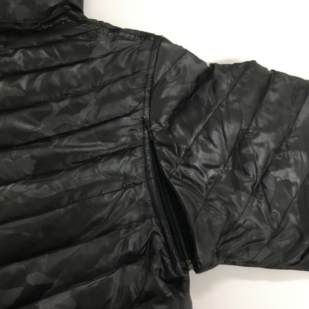 マークアンドロナ 販売 2WAYダウンジャケット 黒 迷彩 カモフラ フード