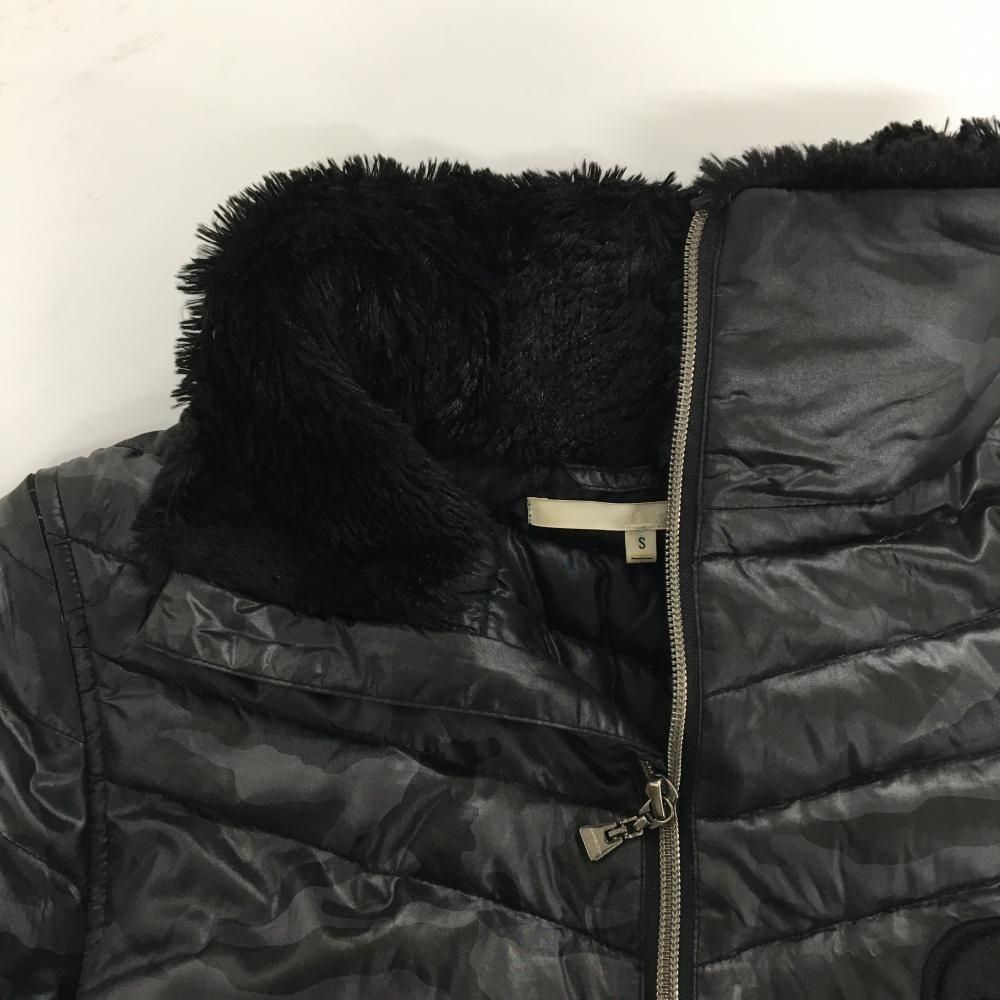 マークアンドロナ 販売 2WAYダウンジャケット 黒 迷彩 カモフラ フード