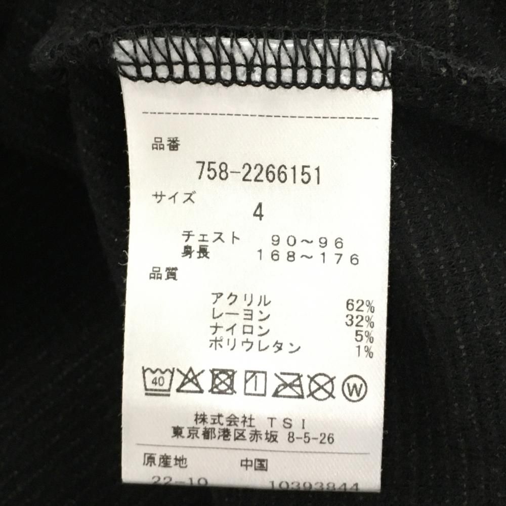 超 マスターバニー 長袖ハイネックシャツ 黒 ロゴ白 起毛素材 メンズ 4 M ゴルフウェア MASTER BUNNY EDITION LLC-HASEGAWATOSO_COM