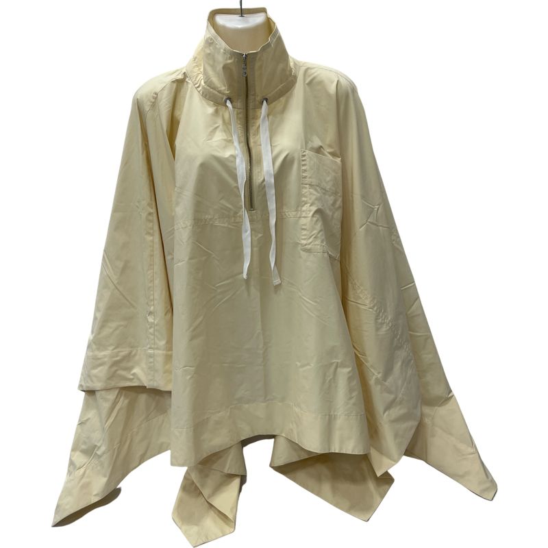 ETRE TOKYO ハーフジップ・ポンチョベージュ 大きいサイズ - メルカリ