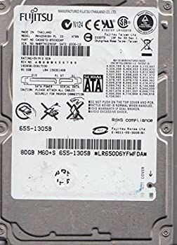 【】mhv2080bh PL、PN ca06672-b55300ap、Fujitsu 80?GB SATA 2.5ハードドライブ