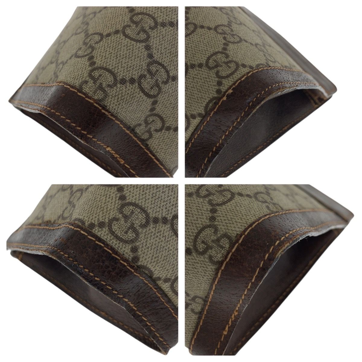 ブラウン GGスプリームキャンバス|レザー