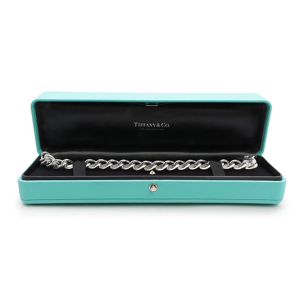 ティファニー フォージ ミディアム リンク チェーン ブレスレット XXL ダブルエクストララージサイズ SV925 ハイポリッシュ スターリングシルバー 72548574 TIFFANY-Co.