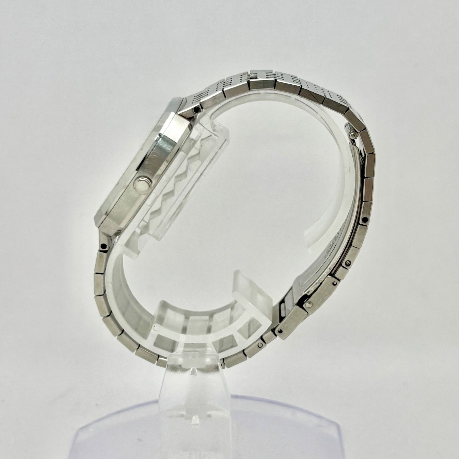 電池 SEIKO セイコー メンズ 腕時計 シルバー デイト オクタゴン 9642 5000 091132 ベルト