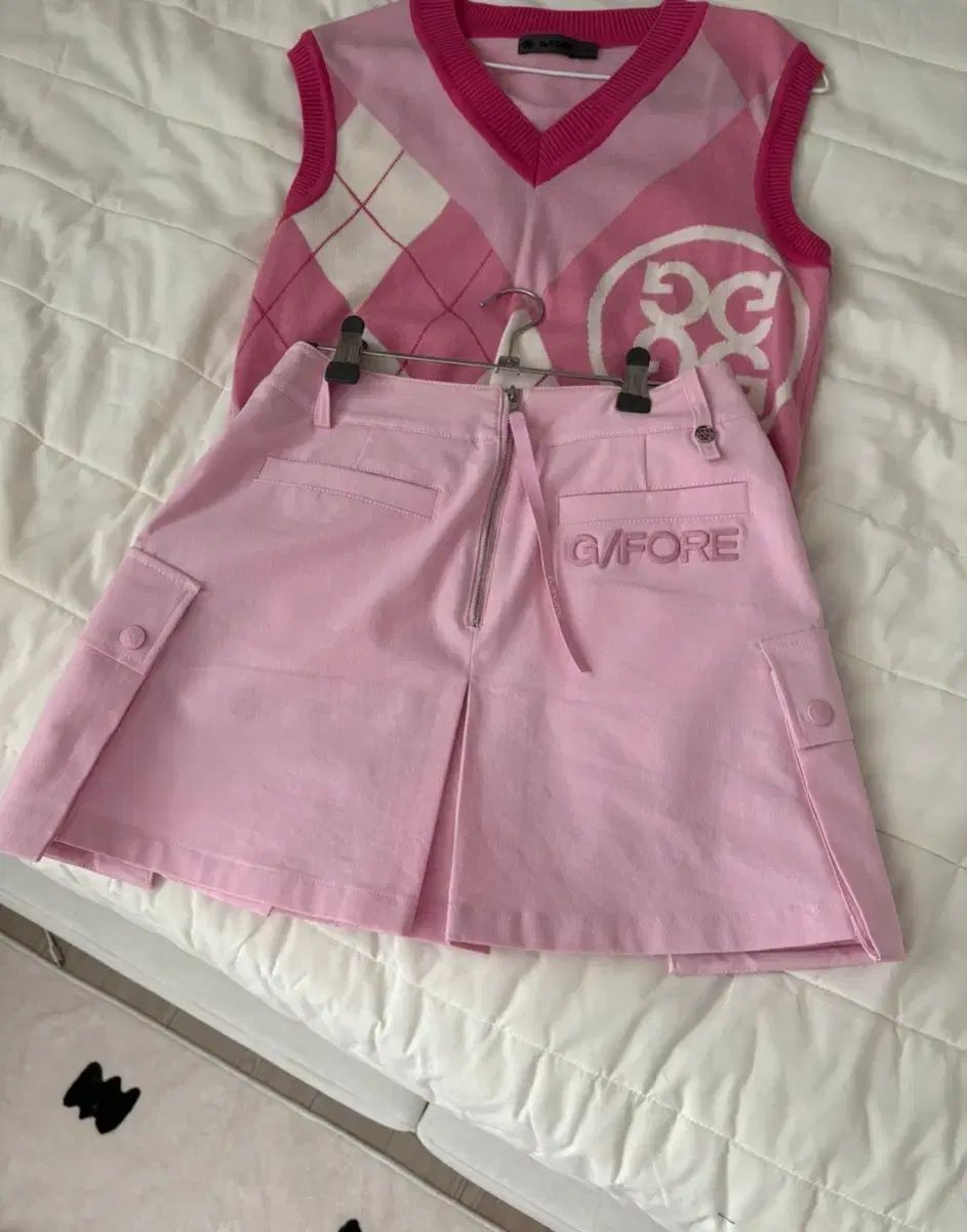 G FORE ジーフォア ゴルフ レディース ニット ベスト 帽子 セット