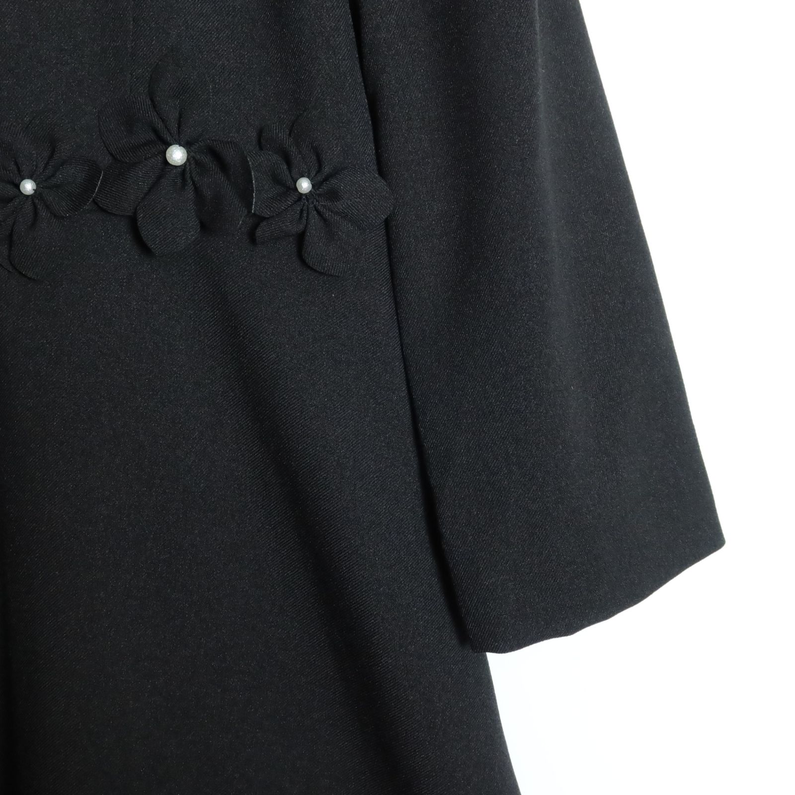 GALLERY VISCONTI 3サイズ 美品】ギャラリービスコンティ☆お花のモチーフ付き♪長袖ワンピース