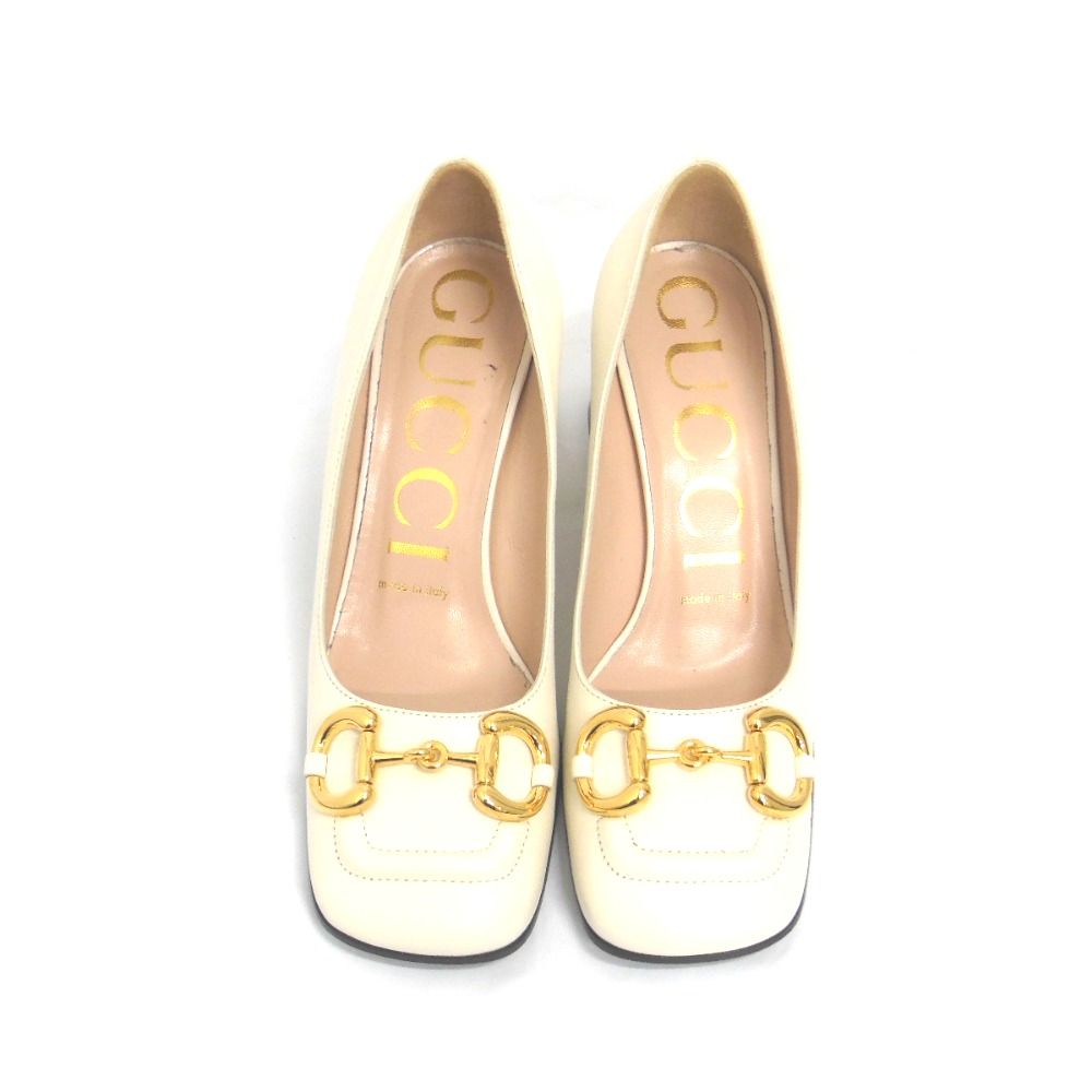 NA411972 グッチ 靴 ミッドヒール パンプス ホースビット 643886