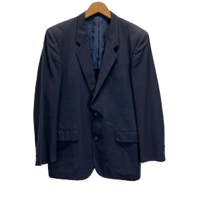 ISSEY MIYAKE テーラードジャケット 80s 80年代 筆タグ ウールジャケット アウター 無地 袖開き見せ シングルボタン LG33966 ドメスティック 古着