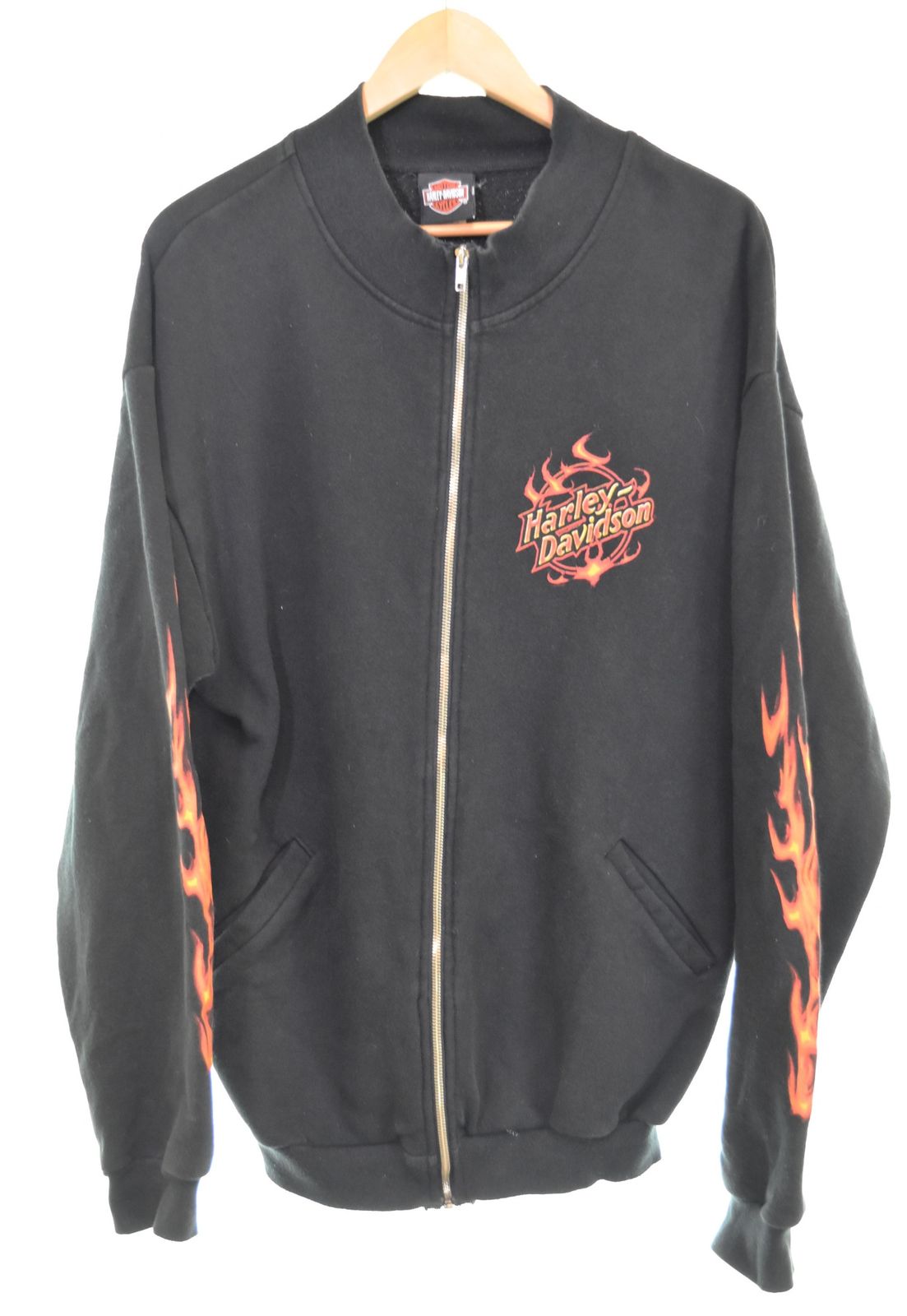 ハーレーダビッドソン HARLEY DAVIDSON fade flame pattern zip ジップ