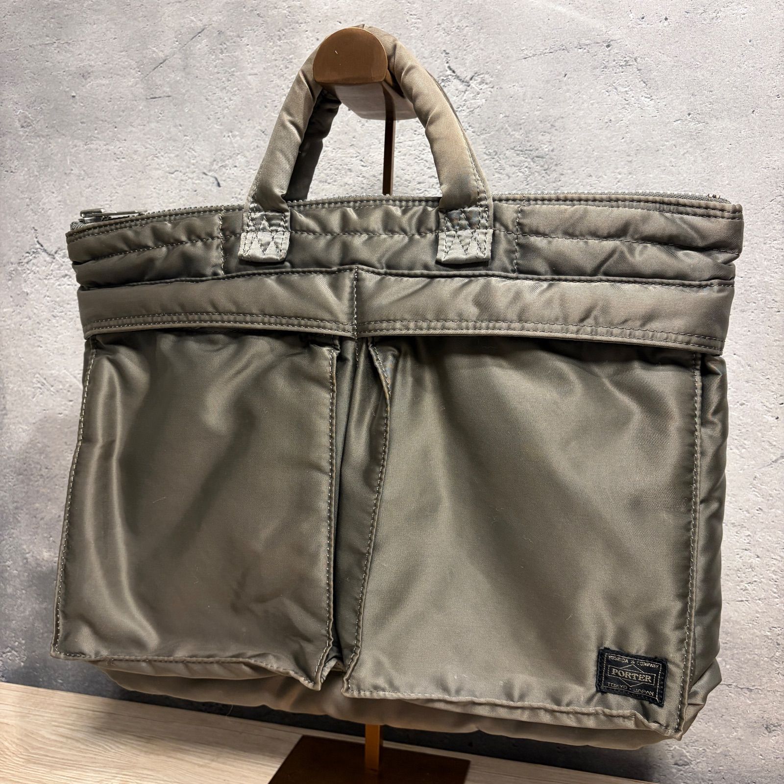 PORTER ポーター TANKER タンカー 2WAY ブリーフケース シルバーグレー