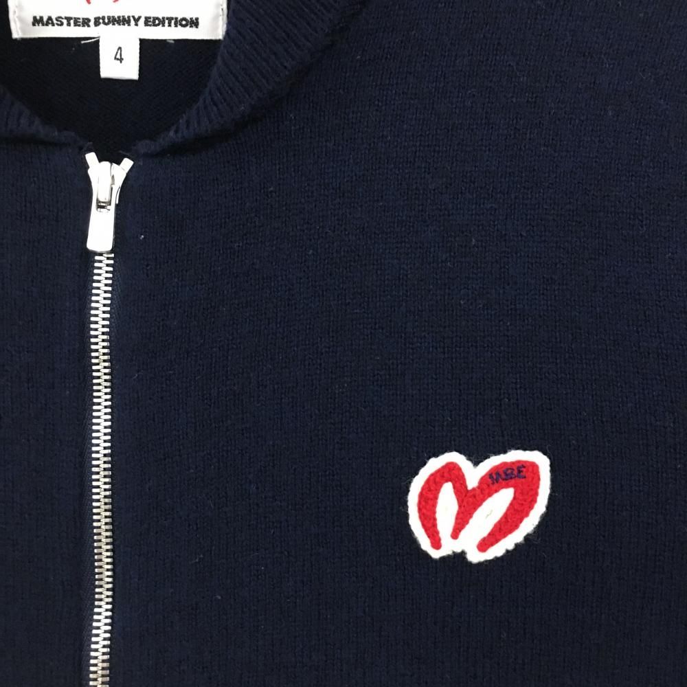 超美品】マスターバニー ニットジャケット ネイビー ウール・カシミヤ