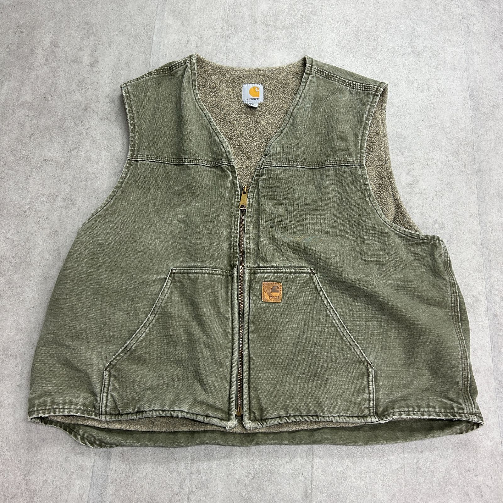 レアカラー ARG アーミーグリーン Carhartt カーハート ダックベスト