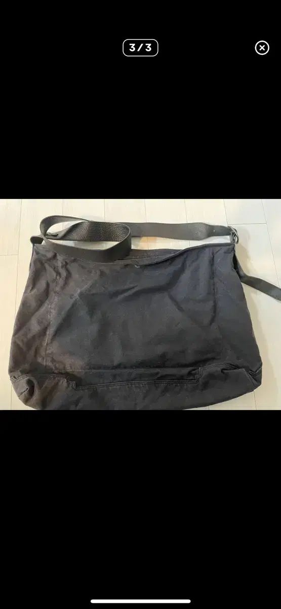 ポリテル フルール クロスバッグ ウォッシュド ブラック