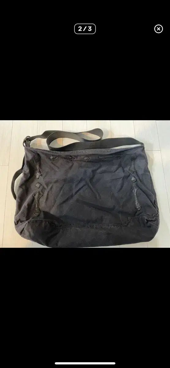 ポリテル フルール クロスバッグ ウォッシュド ブラック