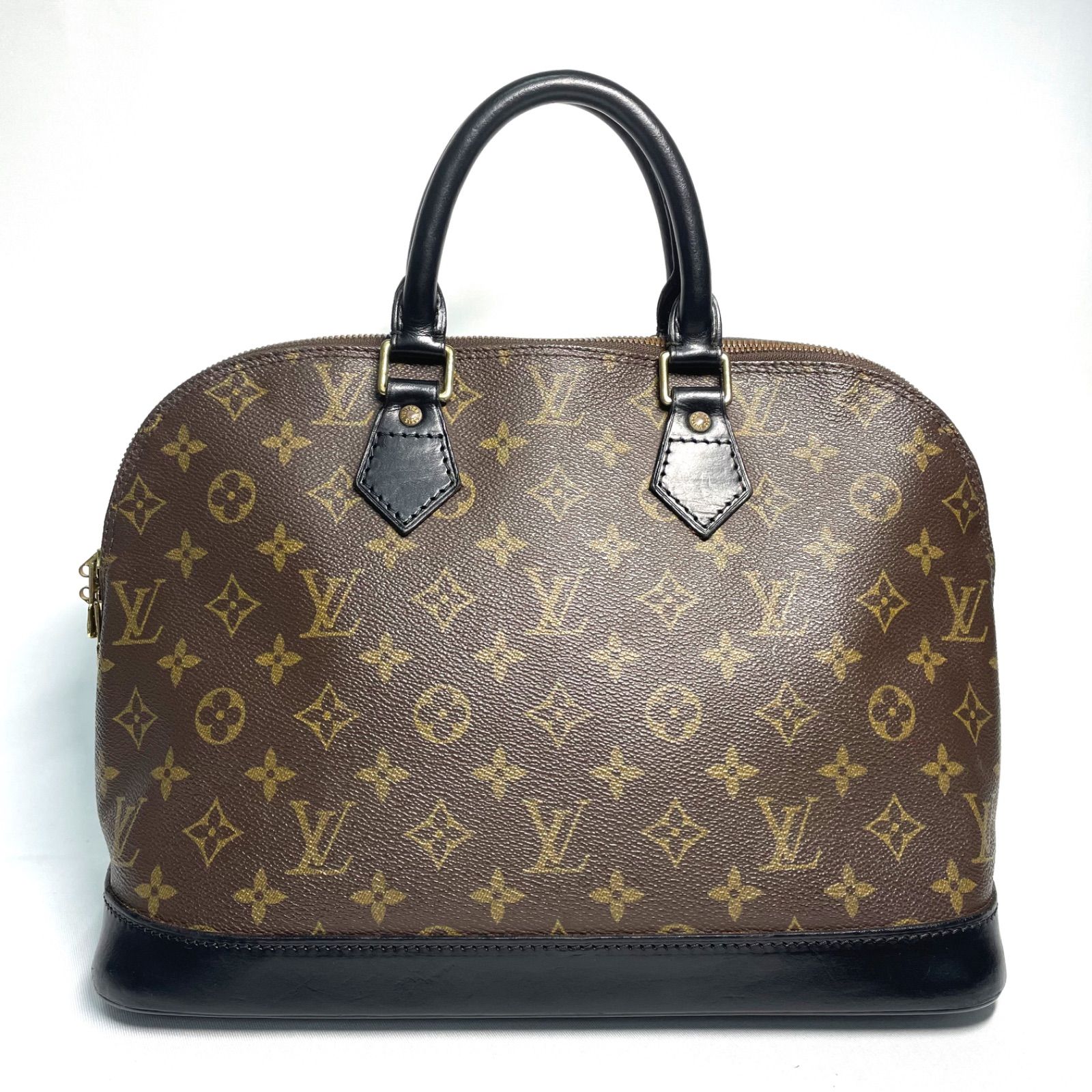 Louis Vuitton ルイヴィトン モノグラム アルマPM ハンドバッグ ブラウン×ブラック M51130 54637