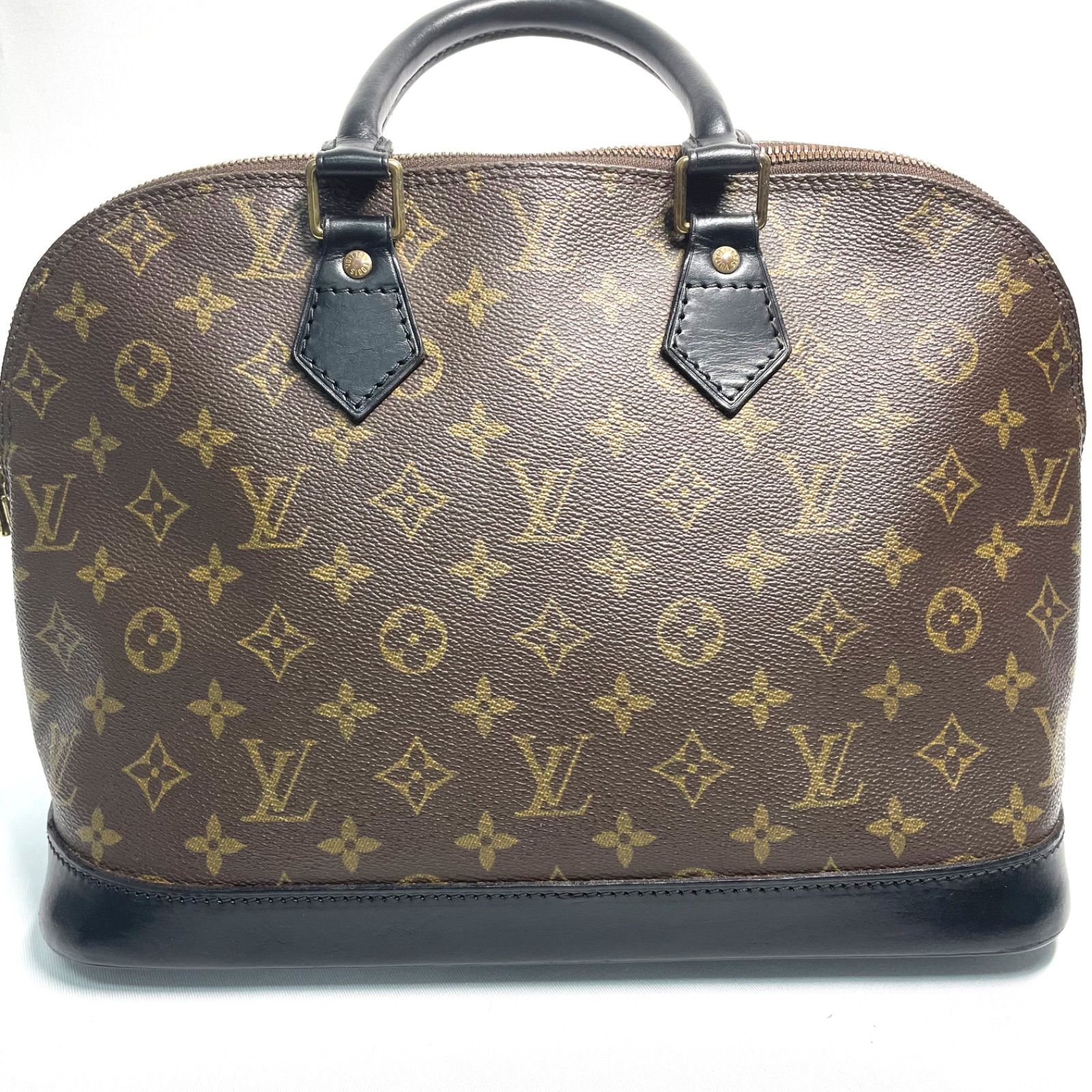 Louis Vuitton ルイヴィトン モノグラム アルマPM ハンドバッグ ブラウン×ブラック M51130 54637