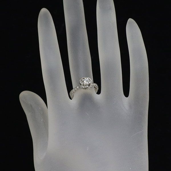 ダミアーニ Pt950 ダイヤモンド リング 0.40ct D VS1 VG ボッチョーロ