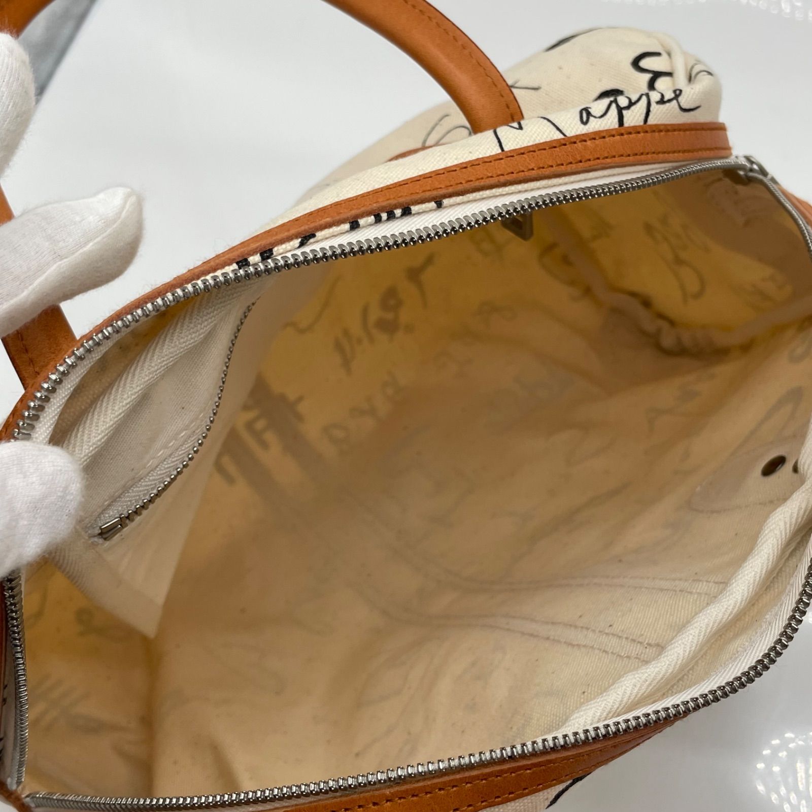 BN4545●信三郎帆布 一澤帆布 信三郎鞄 ボストンバッグ NB-01 世界のカバン柄 生成り 総柄 DECORATOM_COM_BR