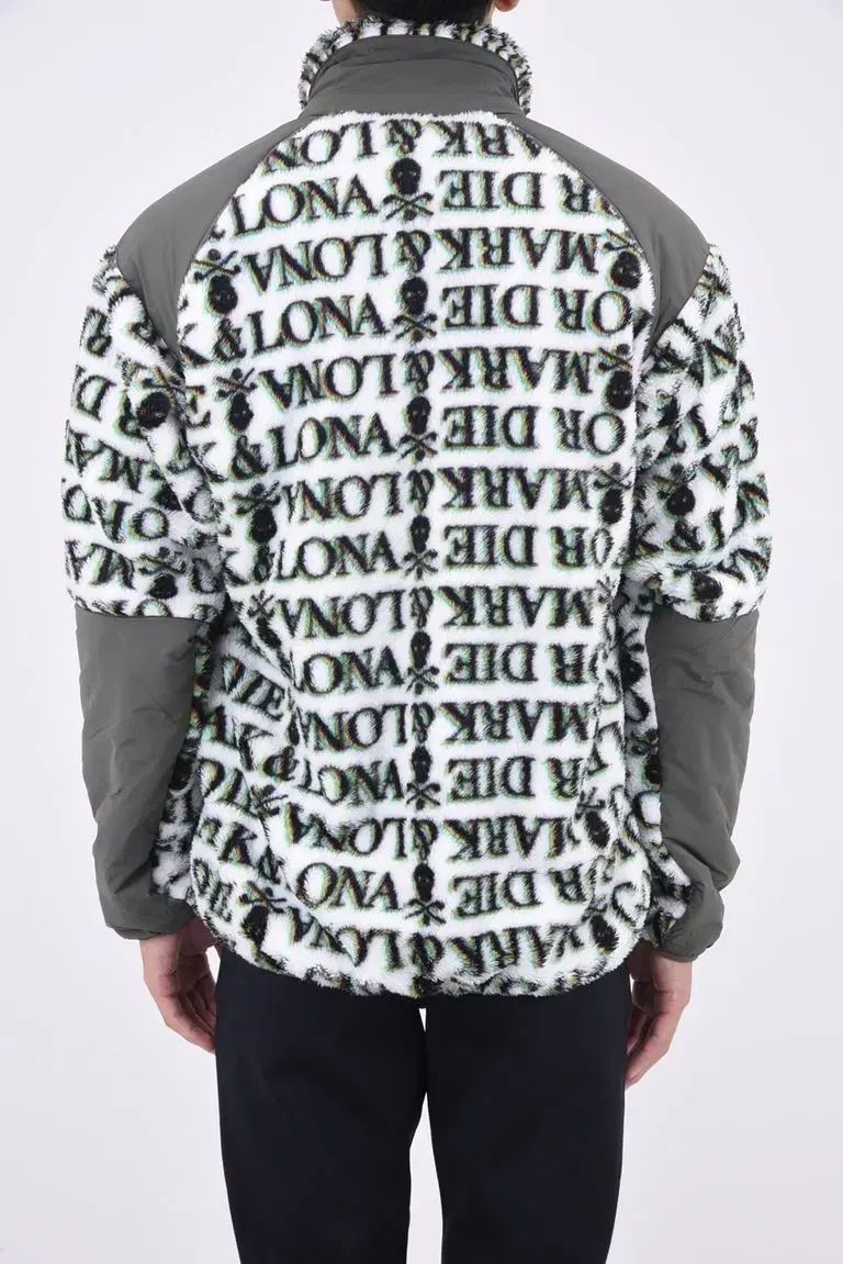 MARK - LONA マークアンドロナ メンズ ロゴ AOP フリース ジップアップ ジャケット LLC-HASEGAWATOSO_COM