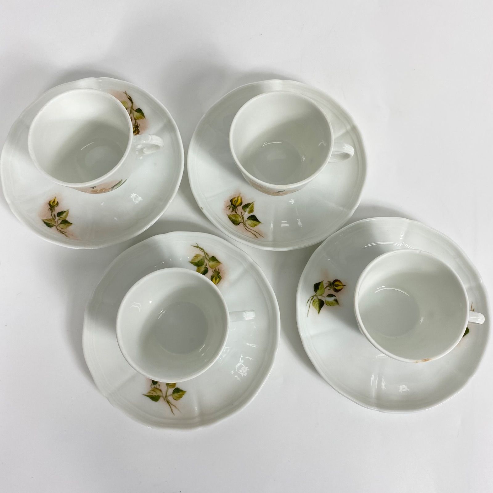 Richard Ginori リチャードジノリ カップ＆ソーサー 4客セット 手描き イタリア製 花柄 ティーカップ ジノリ1735 WWW_OPDRERGINERDOGAN_COM