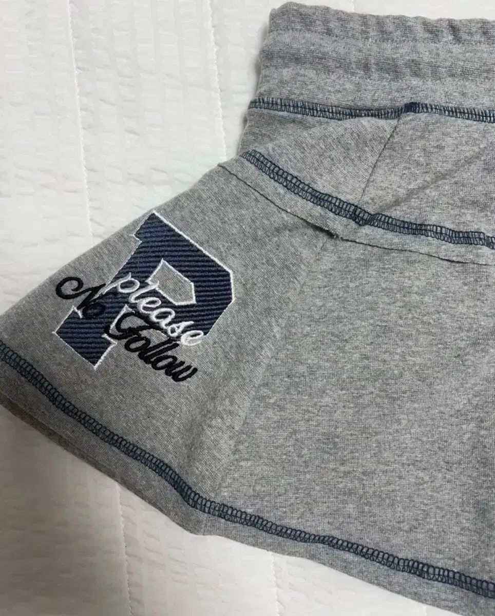 プリーズノーフォロー 낸시 スカート メランジュグレー GULLKHAN_COM