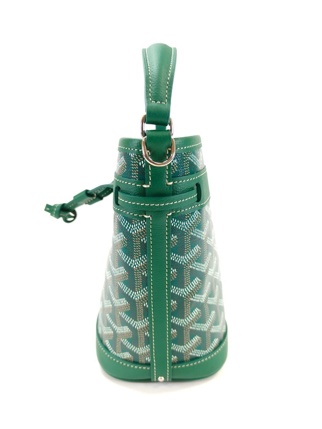 GOYARD ゴヤール プチ・フロ ミニバック 2Way ショルダーバッグ ハンドバッグ グリーン 管理番号：10473 GOYARD（ゴヤール） プチ・フロ ミニバック 2Way ショルダーバッグ