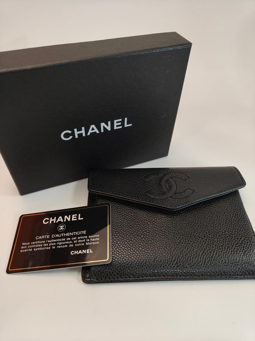 CHANEL シャネル キャビアスキン 財布 コインケース ブラック 管理番号 10482