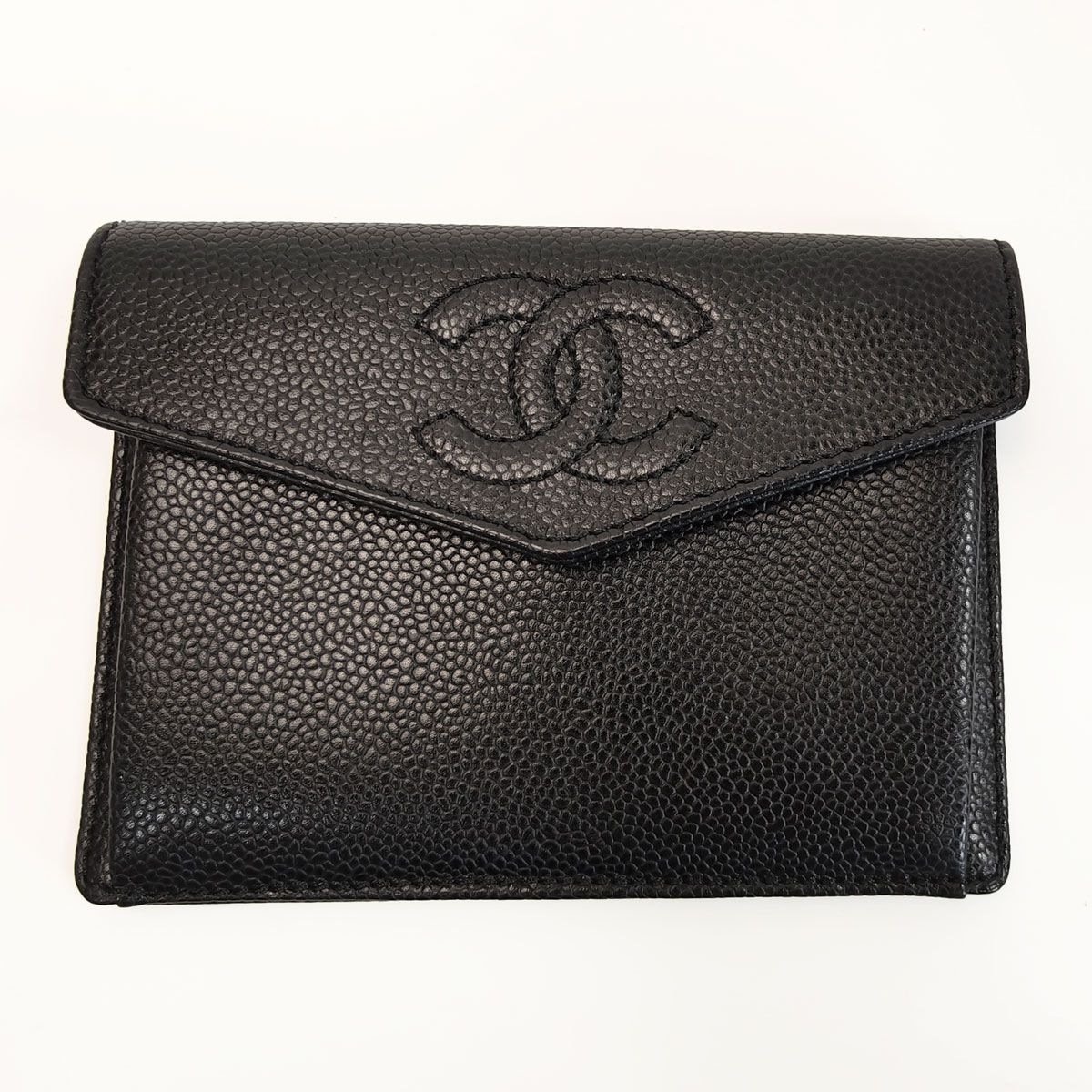 CHANEL シャネル キャビアスキン 財布 コインケース ブラック 管理番号 10482