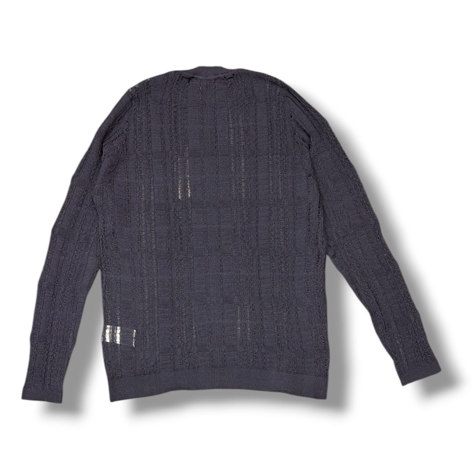 ♥品 OUR LEGACY 25SS FORMAL ROUNDNECK フォーマルラウンドネック シースルー ロングスリーブ アワーレガシー M2253FW ネイビー