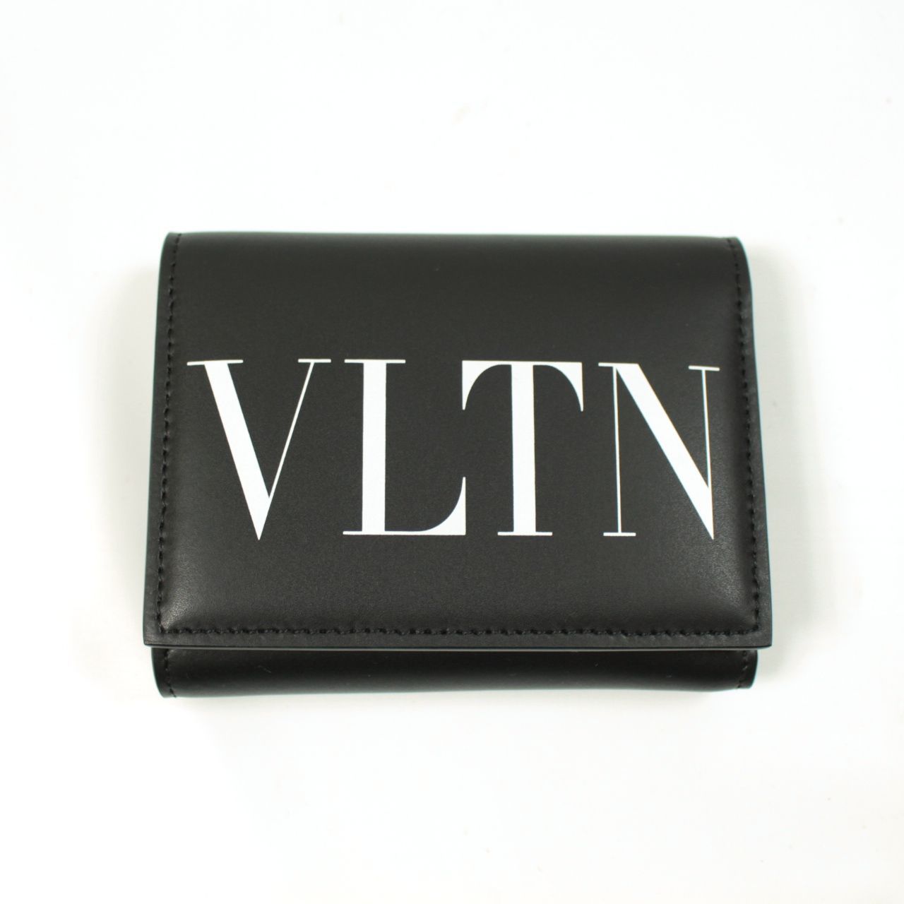 VALENTINO VLTNロゴ 三つ折り財布 小銭入れつき メンズ ブラック