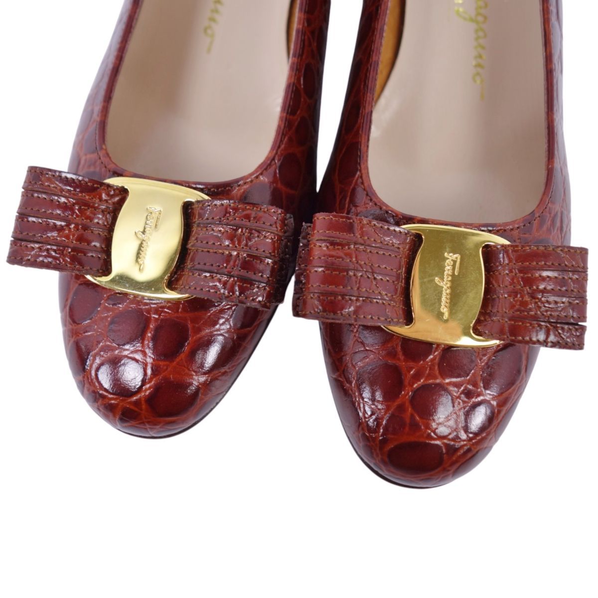  ♥ サルヴァトーレ フェラガモ Salvatore Ferragamo パン ハイヒール パンプス パンプス