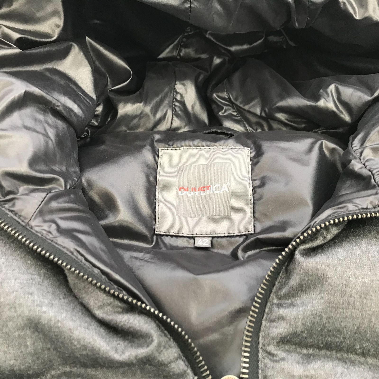 DUVETICA デュベティカ カシミヤ混 ダウンベスト 42 ダークグレー