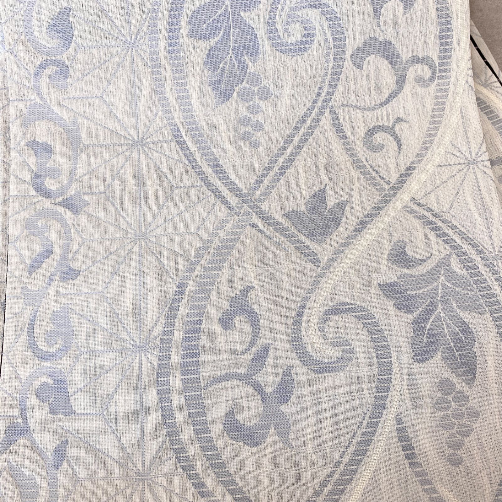 未使用品 逸品 お洒落 オールシーズン 透かし織 リバーシブル 正絹