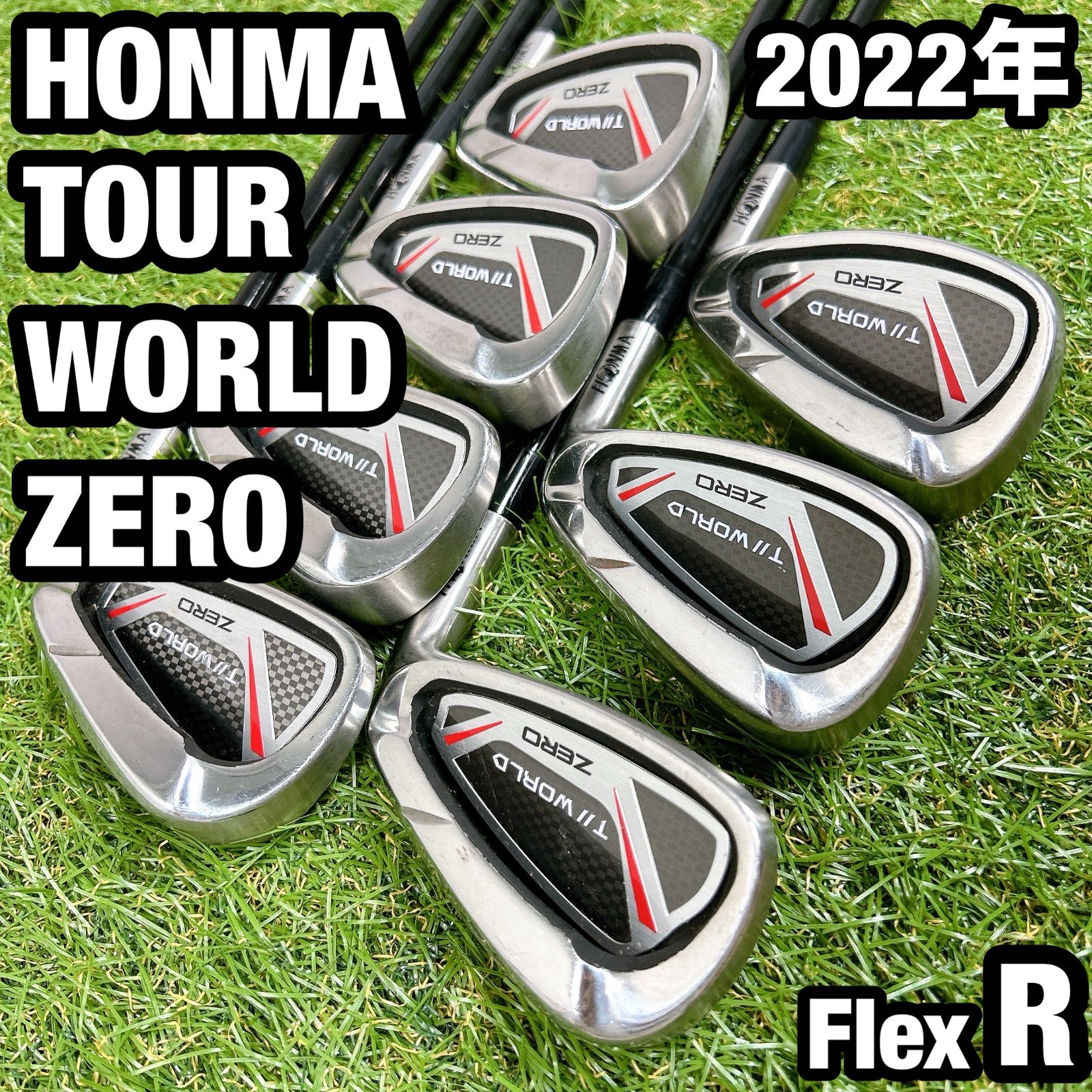 ホンマ ツアーワールド　ゼロ　メンズ ゴルフ アイアン　7本　R 2022年 ホンマ ツアーワールド ゼロ メンズ ゴルフ アイアン 7本 R 2022
