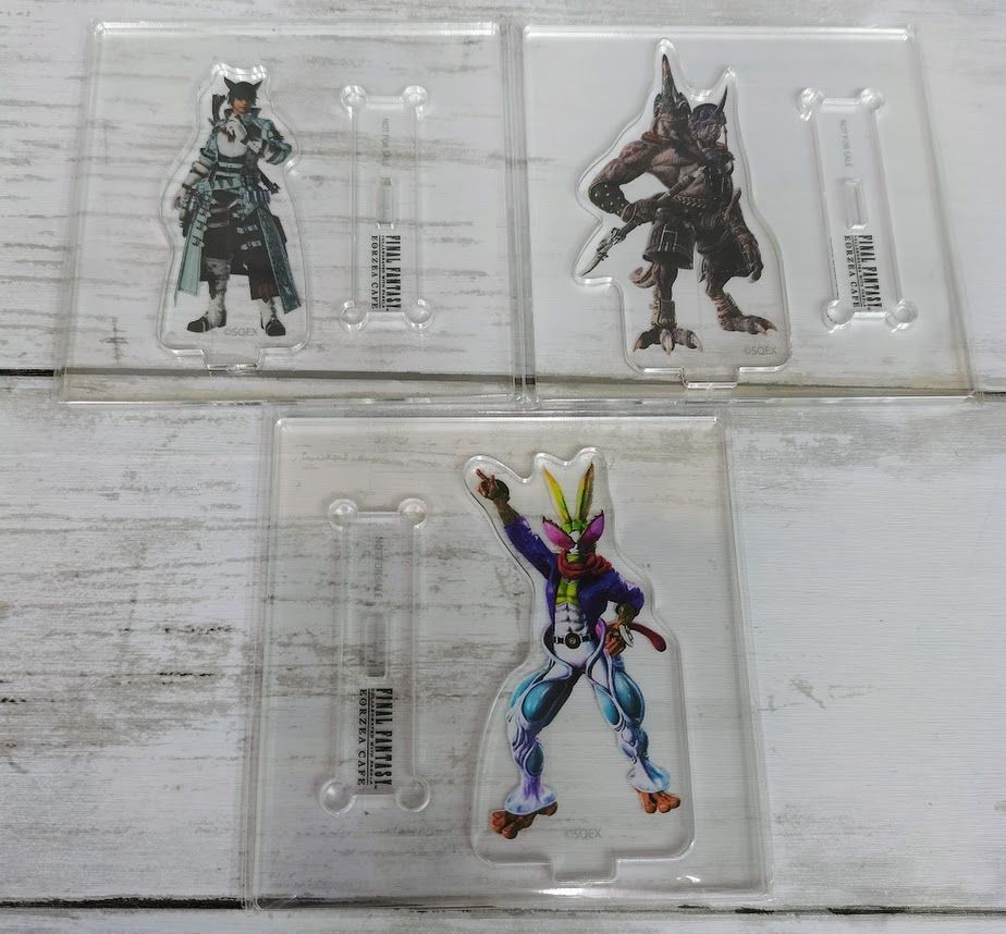 FF14 エオルゼアカフェ アクリルスタンド 3種セット（コーナ、ダンシンググリーン、バクージャジャ）