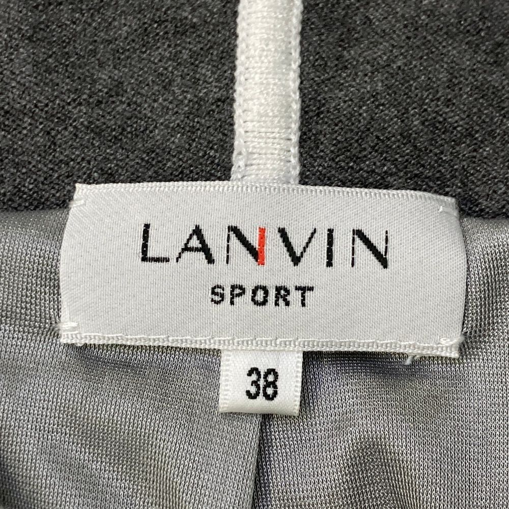 サイズ 38 LANVIN SPORT ランバン スポール ニット パーカー グレー系 240101549892 ゴルフウェア レディース ストスト LLC-HASEGAWATOSO_COM