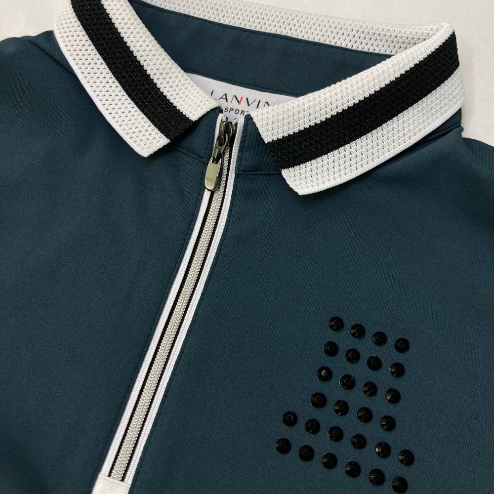 サイズ 38 LANVIN SPORT ランバン スポール ワンピース グリーン系 ゴルフウェア レディース ストスト