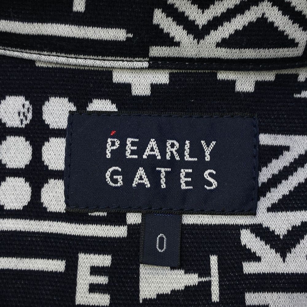 長袖ポロシャツ 総柄