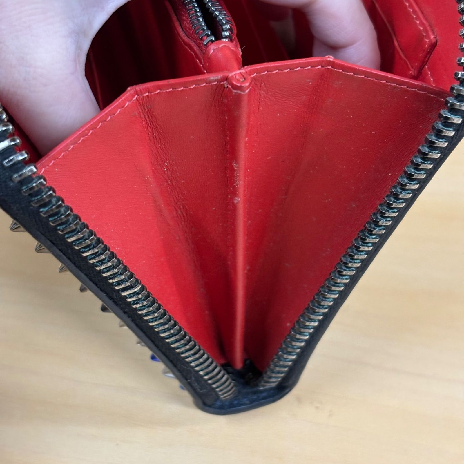 ◎ Christian Louboutin クリスチャンルブタン スタッズ 長財布 箱 