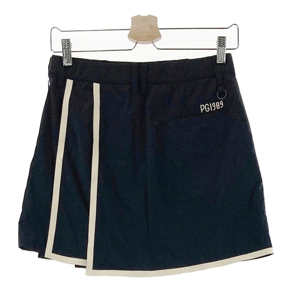 サイズ 0 PEARLY GATES パーリーゲイツ 2025年モデル ナイロンスカート 格子柄 ネイビー系 240101553244 ゴルフウェア レディース ストスト