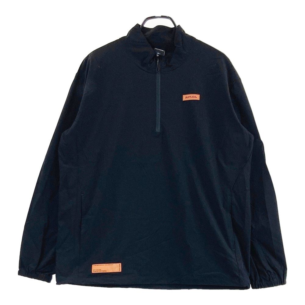 サイズ：L RUFFLOG ラフロッグ ハーフジップ ブルゾン ブラック系