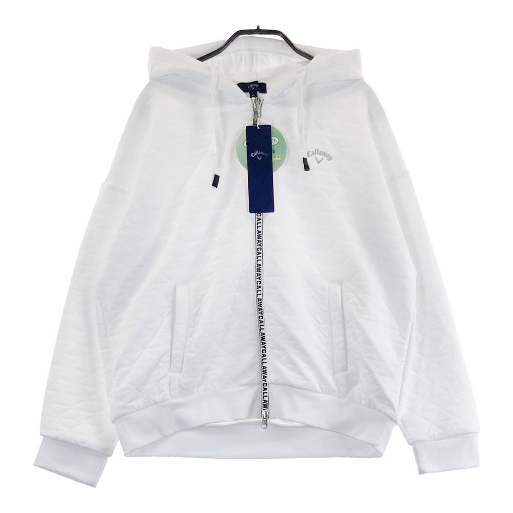 サイズ LL CALLAWAY キャロウェイ 2025年モデル ジップパーカー ホワイト系 240101553766 ゴルフウェア レディース ストスト