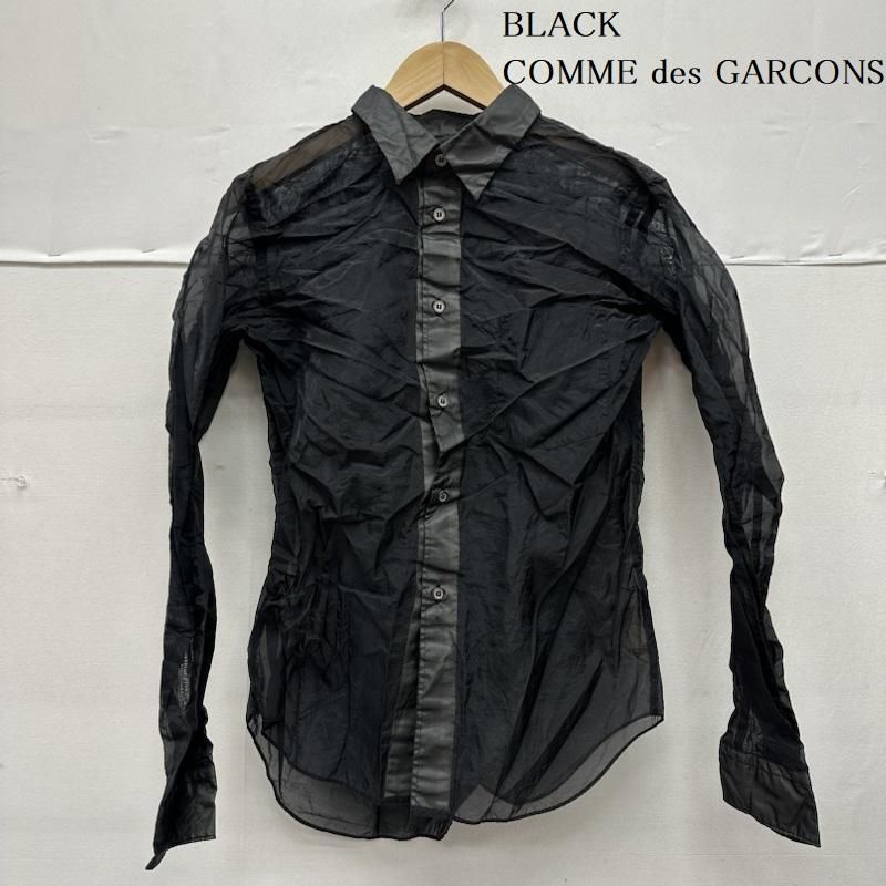 ブラックコムデギャルソン 20AW シワ 加工 シアー シャツ 1F-B022